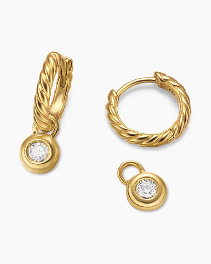 David Yurman Petite Cable Huggie Drop Earrings David Yurman Women’s