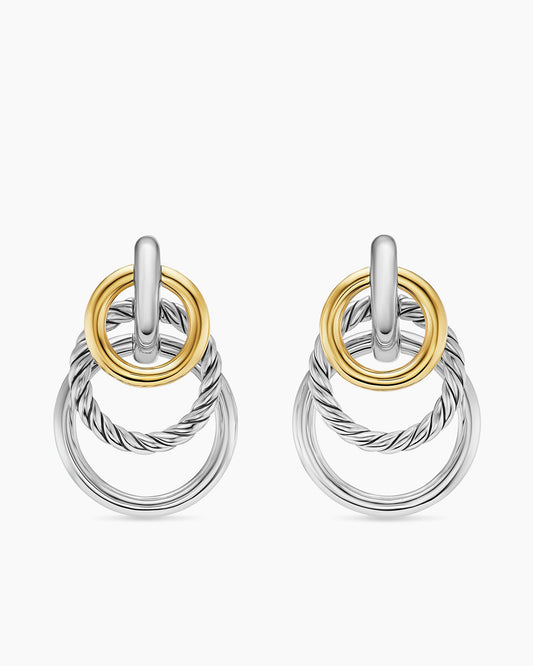 David Yurman DY Mercer Triple Ring Drop Earrings David Yurman Women’s