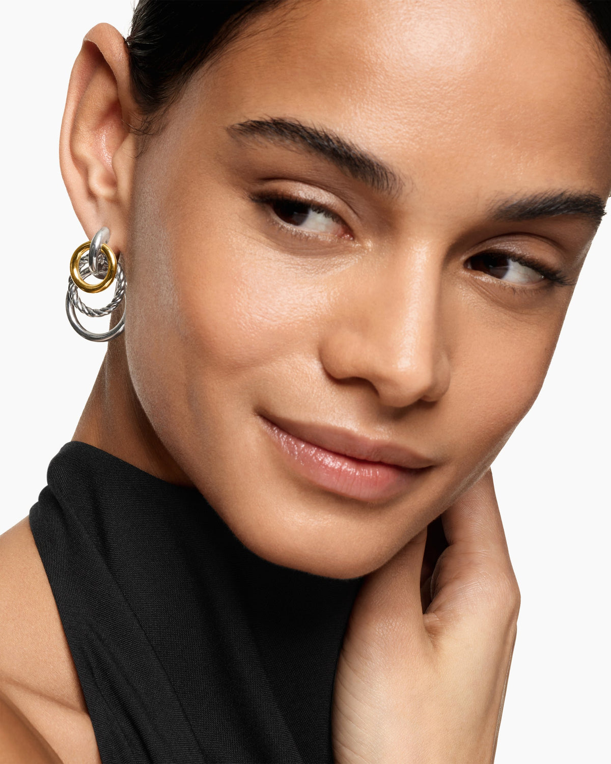 David Yurman DY Mercer Triple Ring Drop Earrings David Yurman Women’s