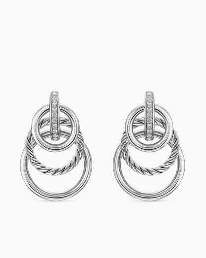 David Yurman DY Mercer Triple Ring Drop Earrings David Yurman Women’s