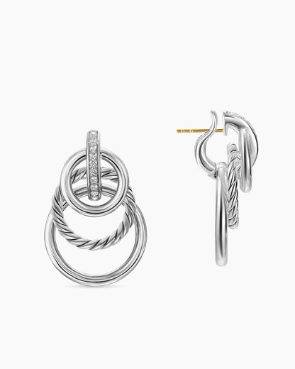 David Yurman DY Mercer Triple Ring Drop Earrings David Yurman Women’s