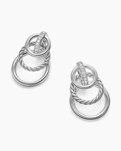 David Yurman DY Mercer Triple Ring Drop Earrings David Yurman Women’s