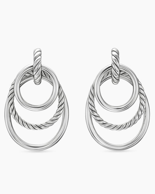 David Yurman DY Mercer Bold Triple Ring Drop Earrings David Yurman Women’s