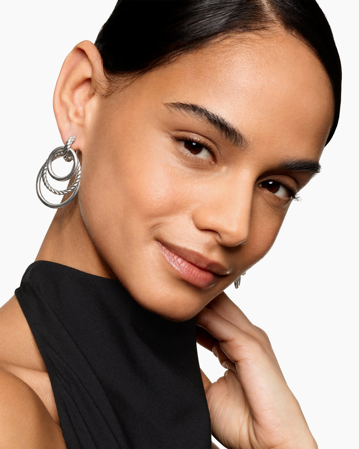 David Yurman DY Mercer Bold Triple Ring Drop Earrings David Yurman Women’s