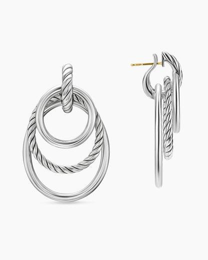 David Yurman DY Mercer Bold Triple Ring Drop Earrings David Yurman Women’s