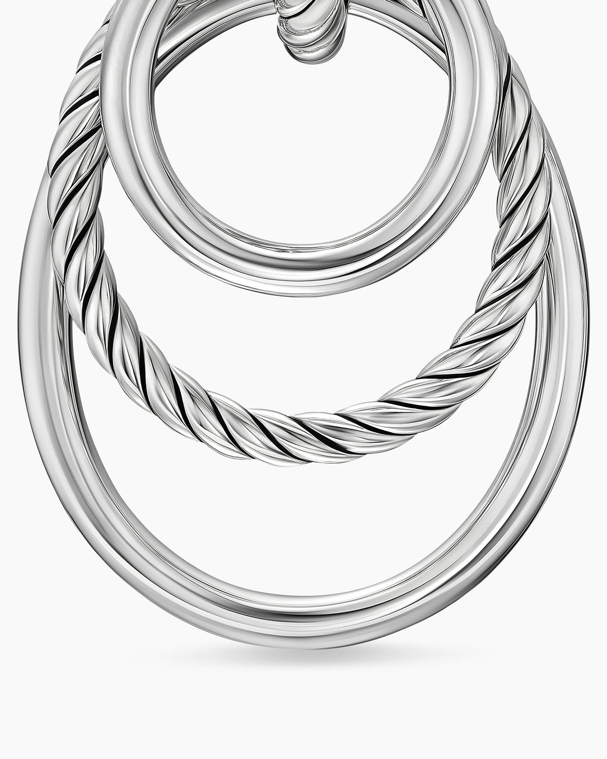 David Yurman DY Mercer Bold Triple Ring Drop Earrings David Yurman Women’s