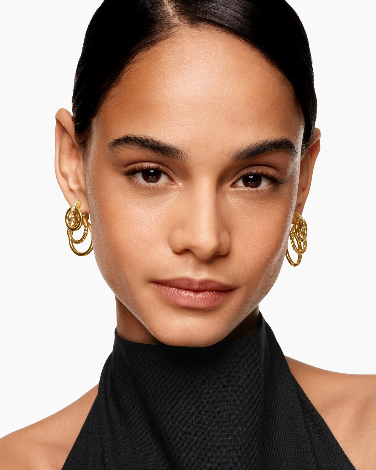 David Yurman DY Mercer Triple Ring Drop Earrings David Yurman Women’s