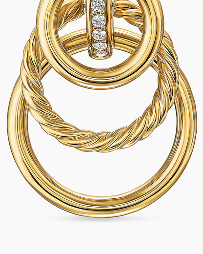 David Yurman DY Mercer Triple Ring Drop Earrings David Yurman Women’s