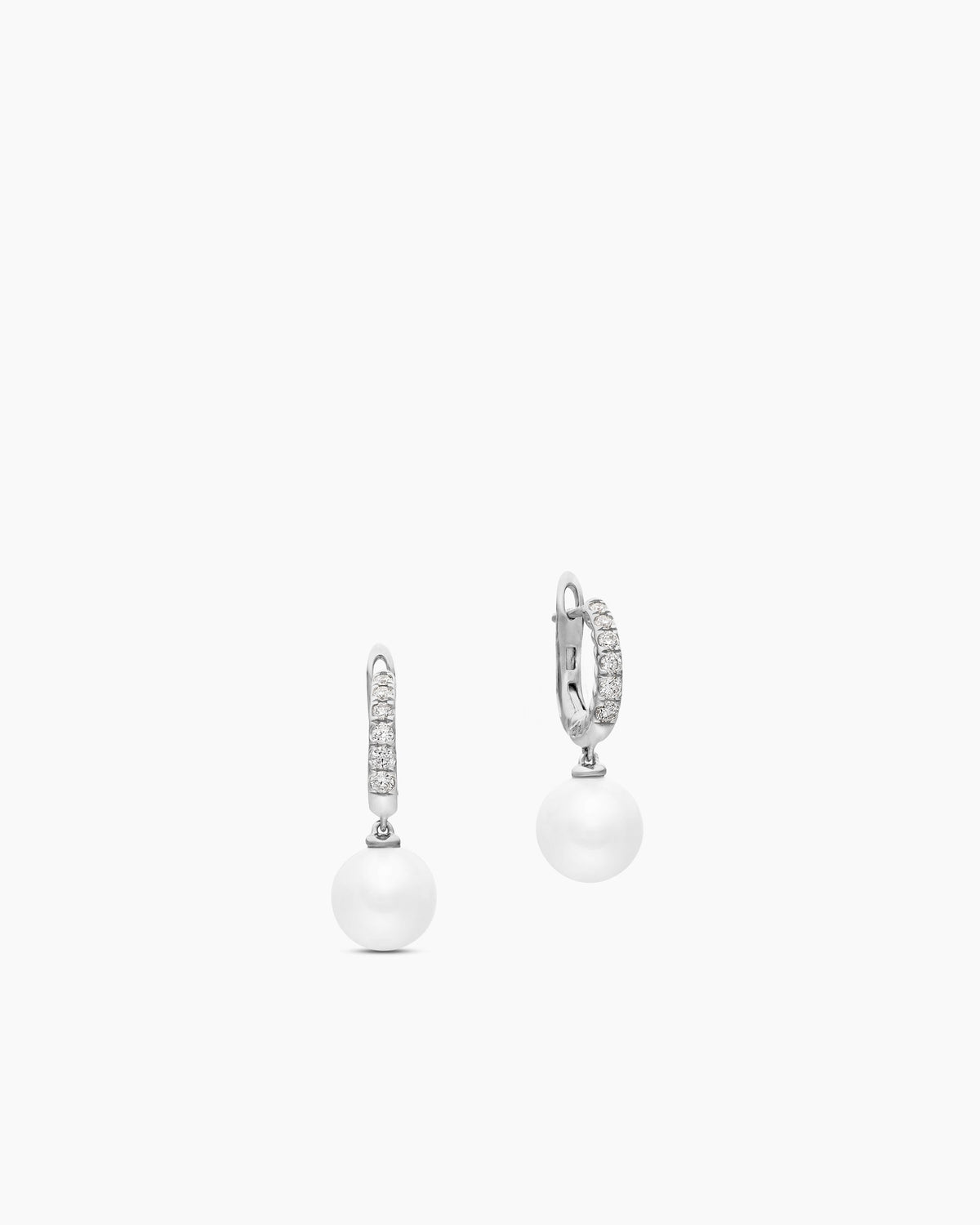 David Yurman Pearl and Pavé Drop Earrings David Yurman Women’s