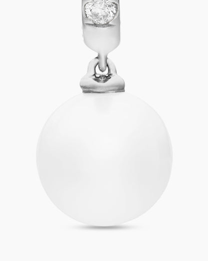 David Yurman Pearl and Pavé Drop Earrings David Yurman Women’s
