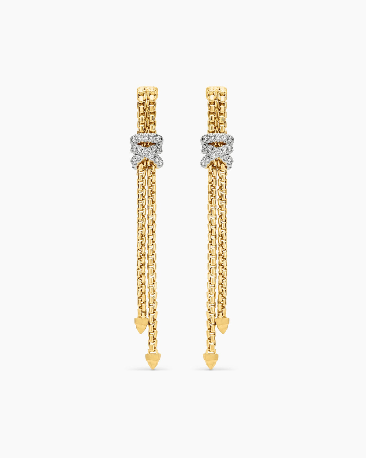 David Yurman Helena Box Chain Drop Earrings David Yurman Women’s