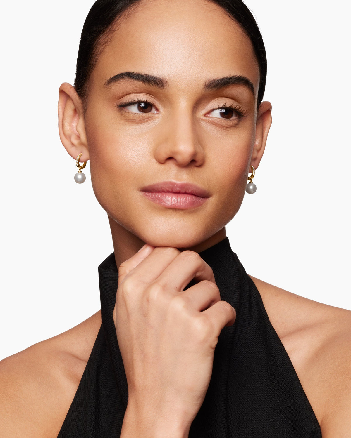 David Yurman Pearl and Pavé Drop Earrings David Yurman Women’s