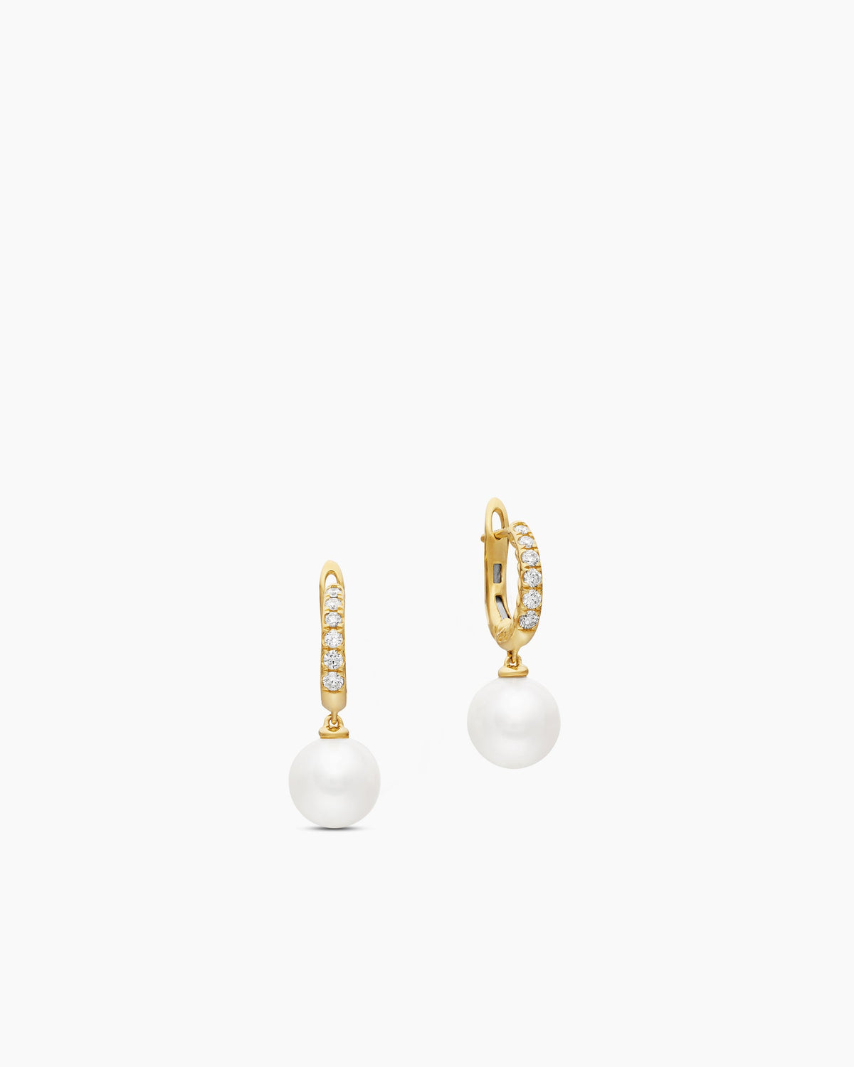 David Yurman Pearl and Pavé Drop Earrings David Yurman Women’s