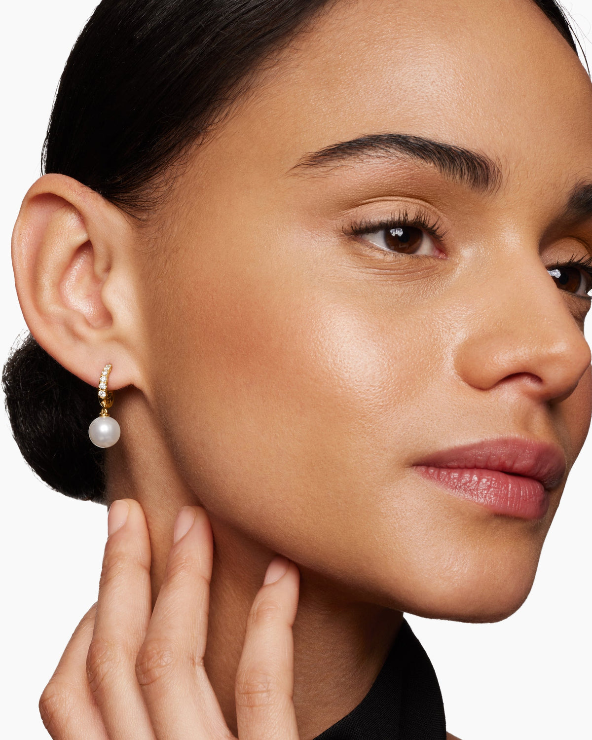 David Yurman Pearl and Pavé Drop Earrings David Yurman Women’s