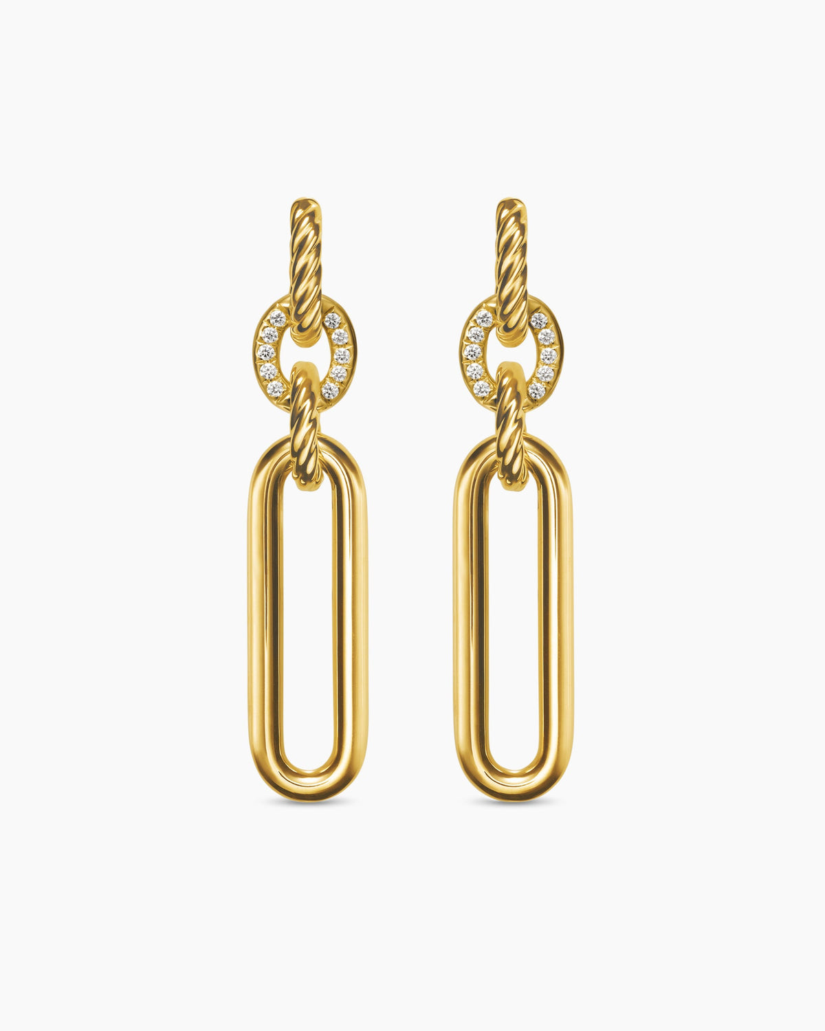 David Yurman Lexington Double Link Drop Earrings David Yurman Women’s