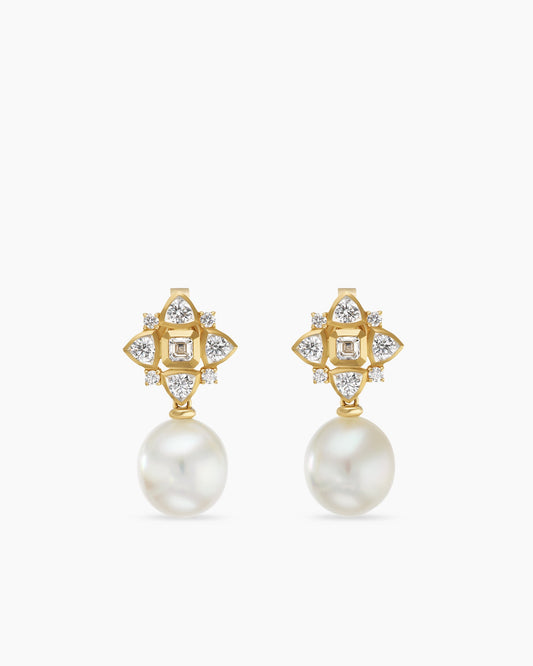 David Yurman Renaissance Pearl Trillion Drop Earrings David Yurman Women’s
