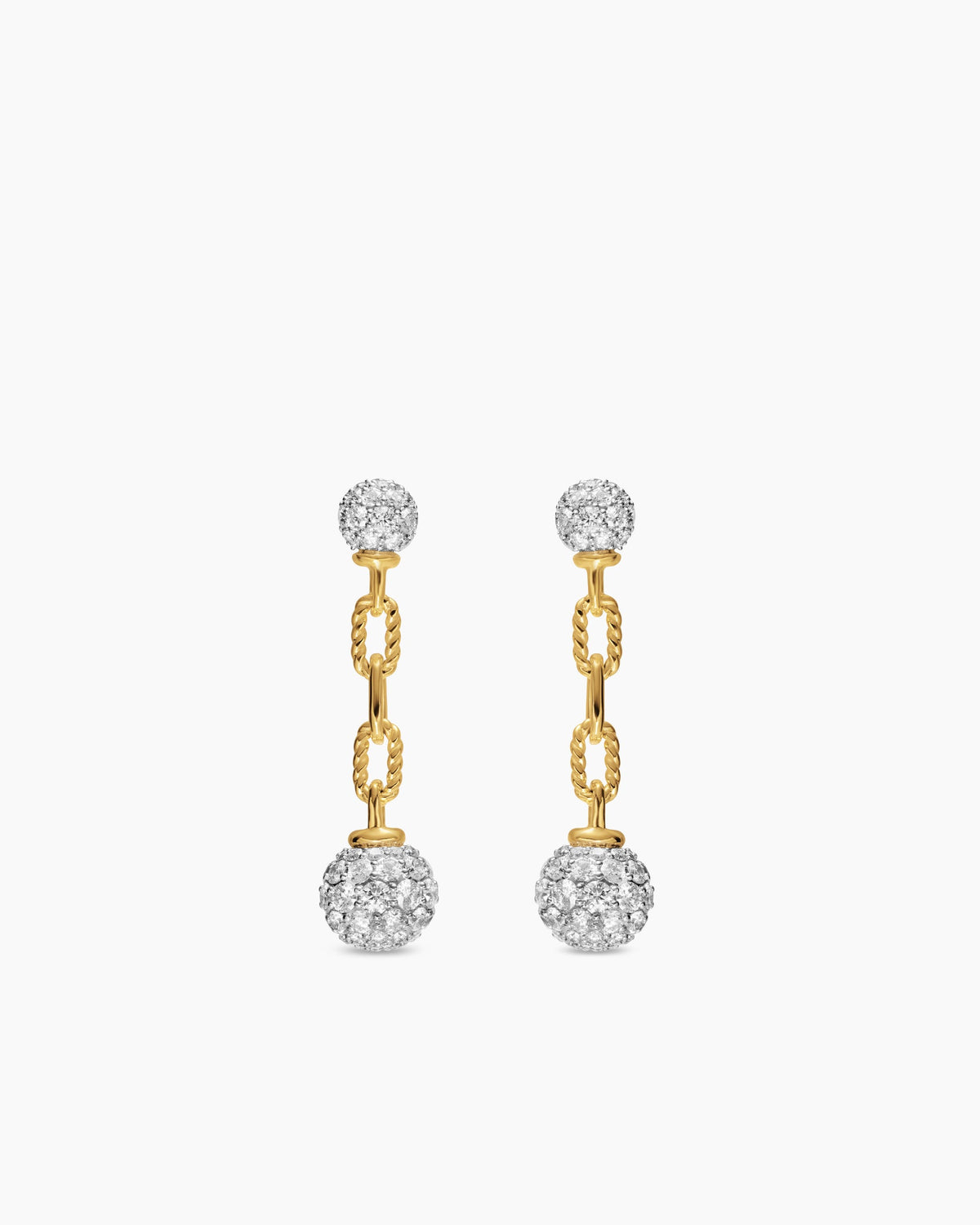 David Yurman DY Madison Pavé Bead Drop Earrings David Yurman Women’s