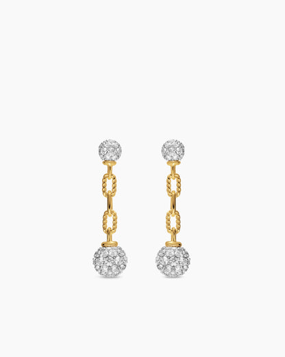 David Yurman DY Madison Pavé Bead Drop Earrings David Yurman Women’s