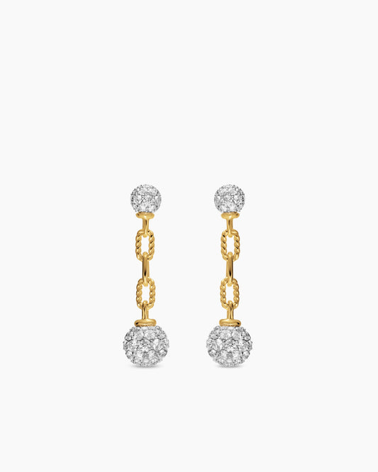 David Yurman DY Madison Pavé Bead Drop Earrings David Yurman Women’s