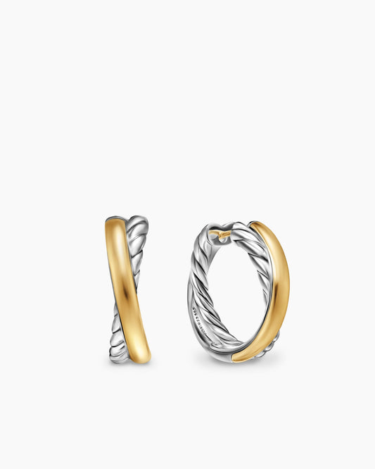 David Yurman Crossover Hoop Earrings David Yurman Women’s