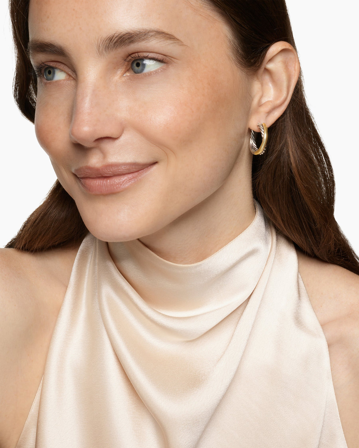 David Yurman Crossover Hoop Earrings David Yurman Women’s