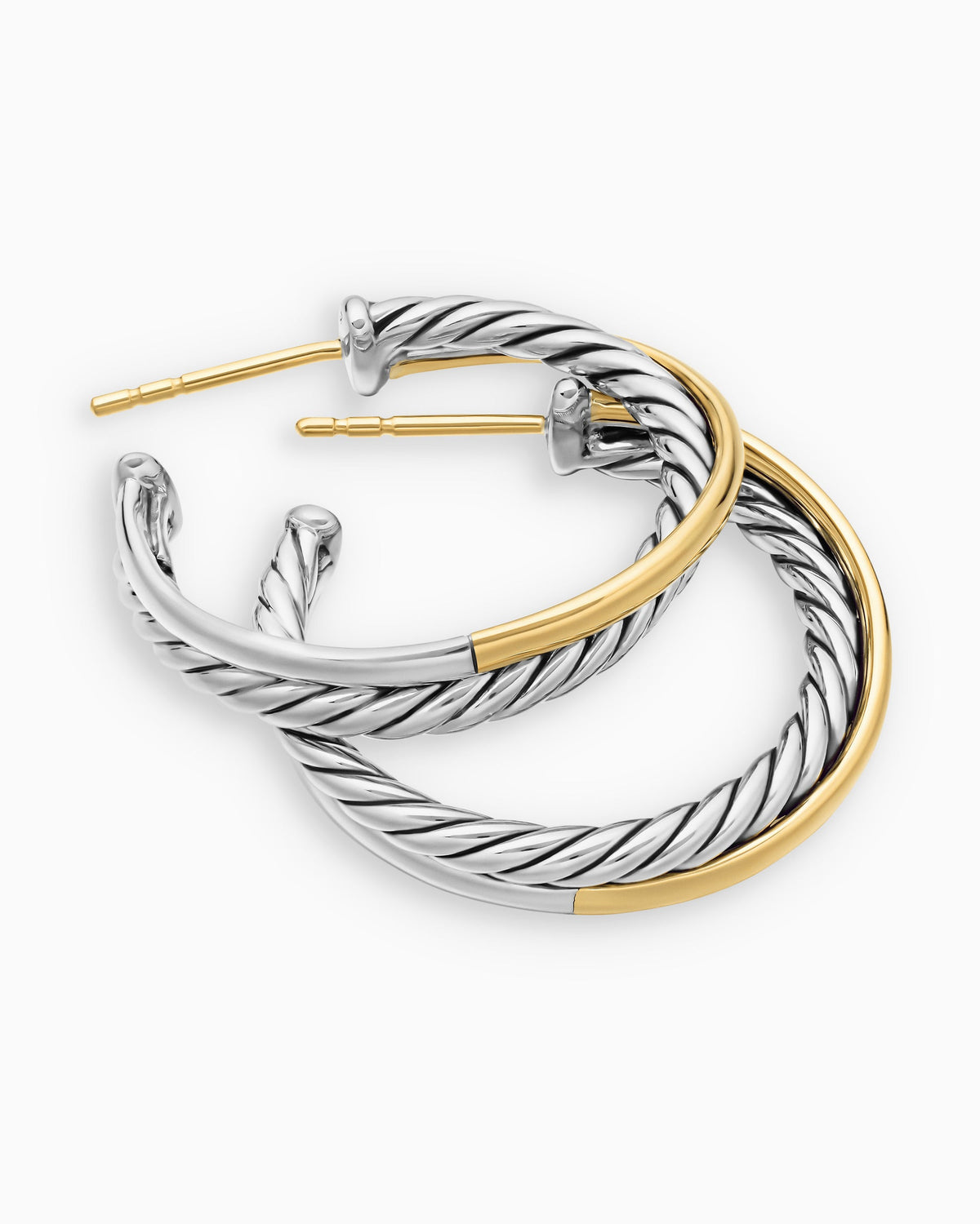 David Yurman Crossover Hoop Earrings David Yurman Women’s