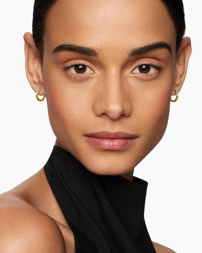 David Yurman Pavé Huggie Hoop Earrings David Yurman Women’s