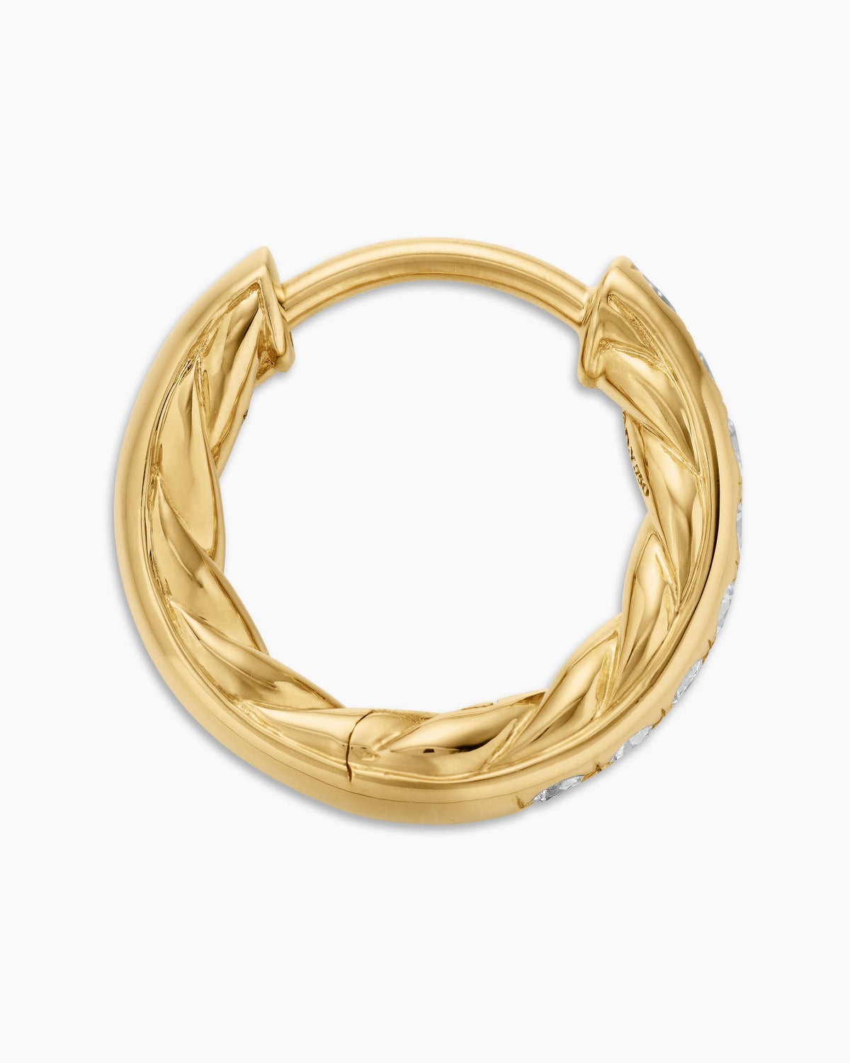 David Yurman Pavé Huggie Hoop Earrings David Yurman Women’s