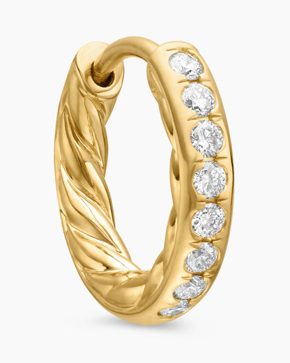 David Yurman Pavé Huggie Hoop Earrings David Yurman Women’s