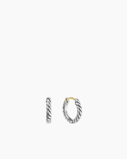 David Yurman Sculpted Cable Micro Huggie Hoop Earrings David Yurman Women’s