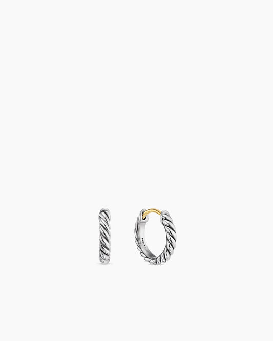 David Yurman Sculpted Cable Micro Huggie Hoop Earrings David Yurman Women’s