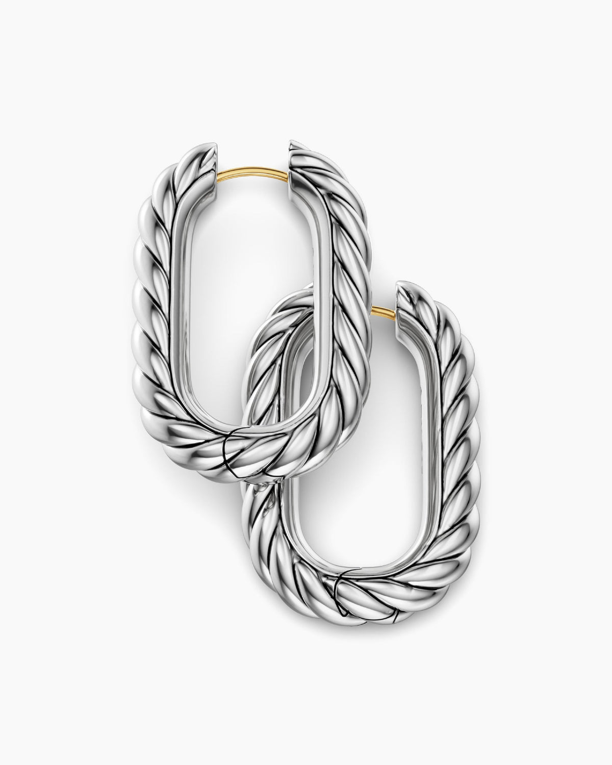 David Yurman DY Madison® Cable Hoop Earrings in Sterling Silver, 29.3mm David Yurman Women’s