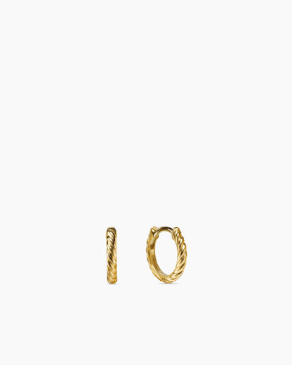 David Yurman Sculpted Cable Micro Huggie Hoop Earrings David Yurman Women’s