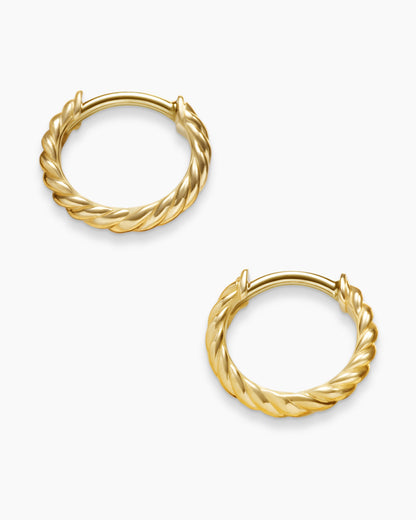 David Yurman Sculpted Cable Micro Huggie Hoop Earrings David Yurman Women’s