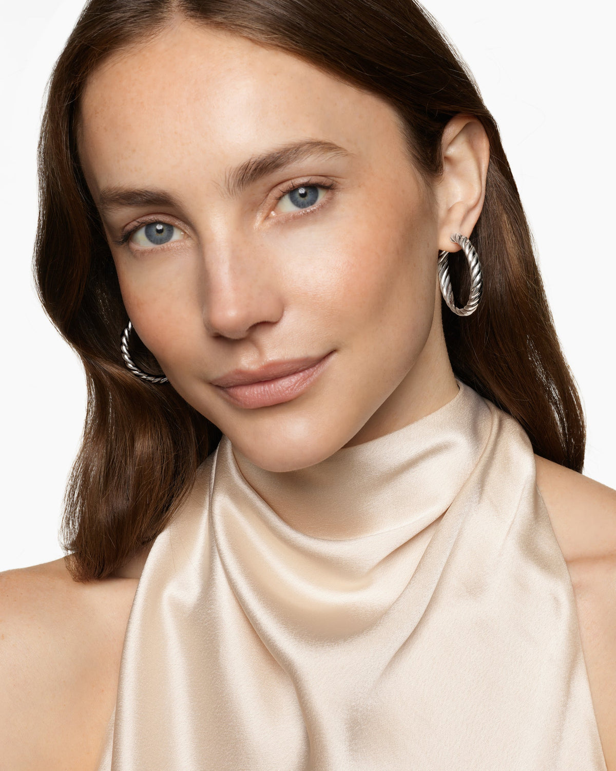 David Yurman Sculpted Cable Hoop Earrings David Yurman Women’s