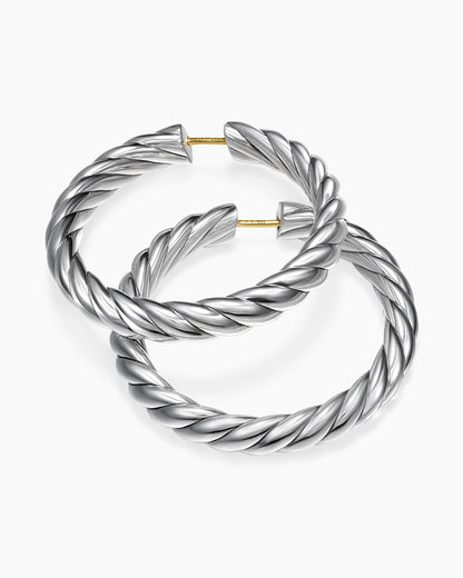 David Yurman Sculpted Cable Hoop Earrings David Yurman Women’s