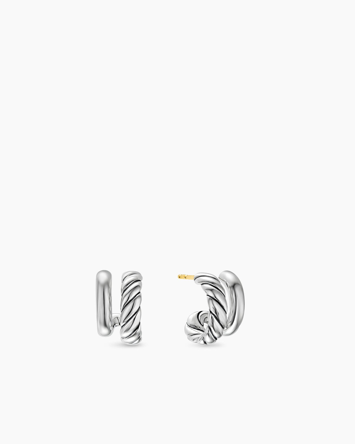 David Yurman DY Mercer Double Hoop Huggie Earrings David Yurman Women’s