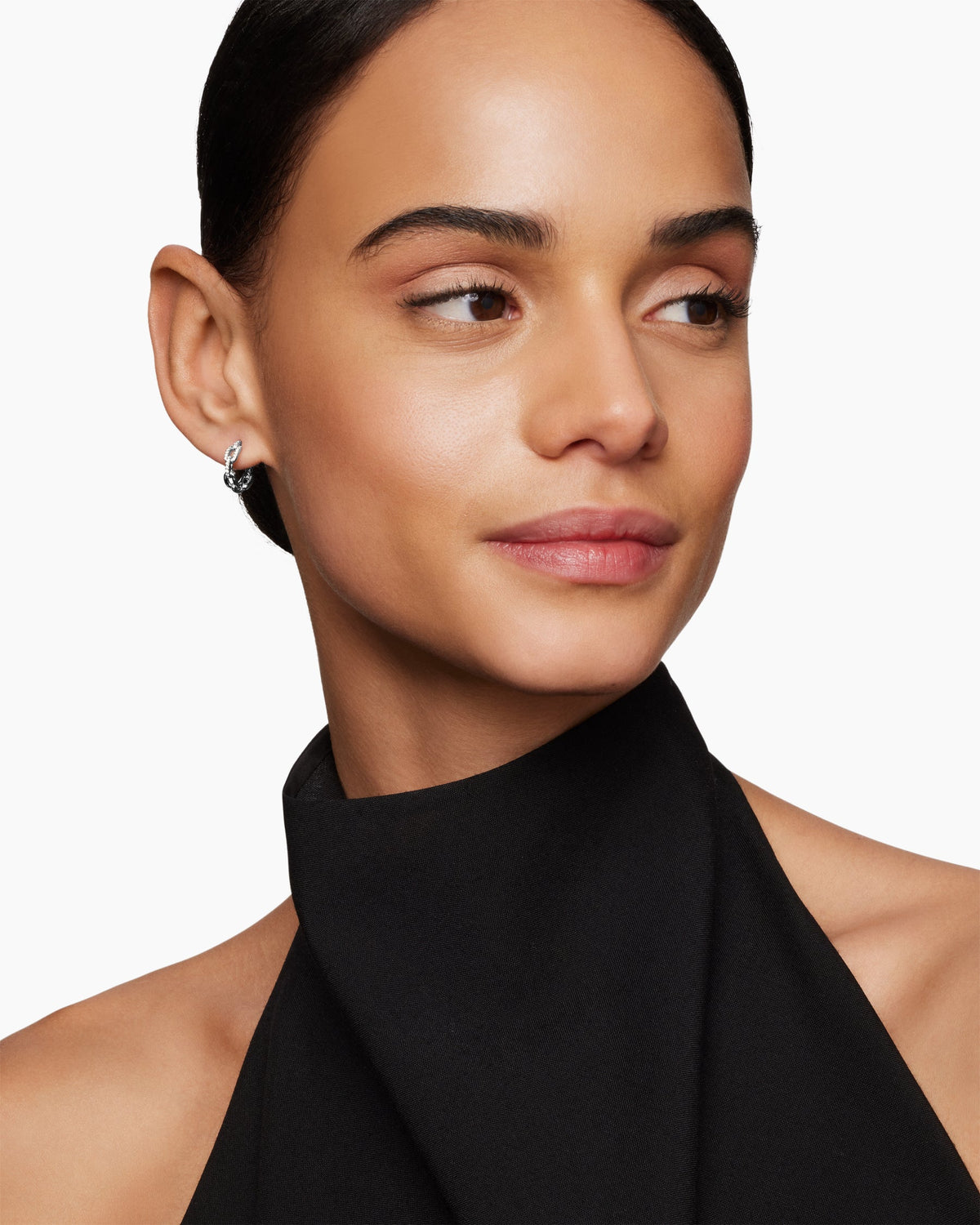 David Yurman Stax Chain Link Huggie Hoop Earrings David Yurman Women’s