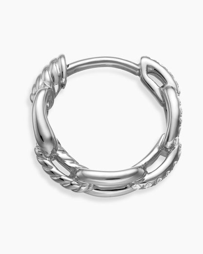 David Yurman Stax Chain Link Huggie Hoop Earrings David Yurman Women’s
