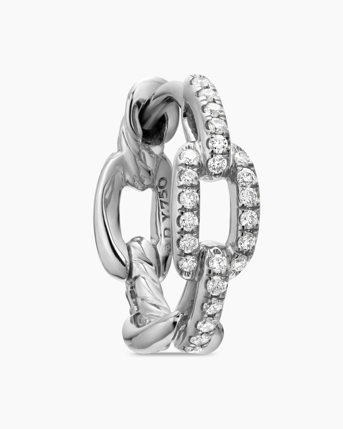 David Yurman Stax Chain Link Huggie Hoop Earrings David Yurman Women’s