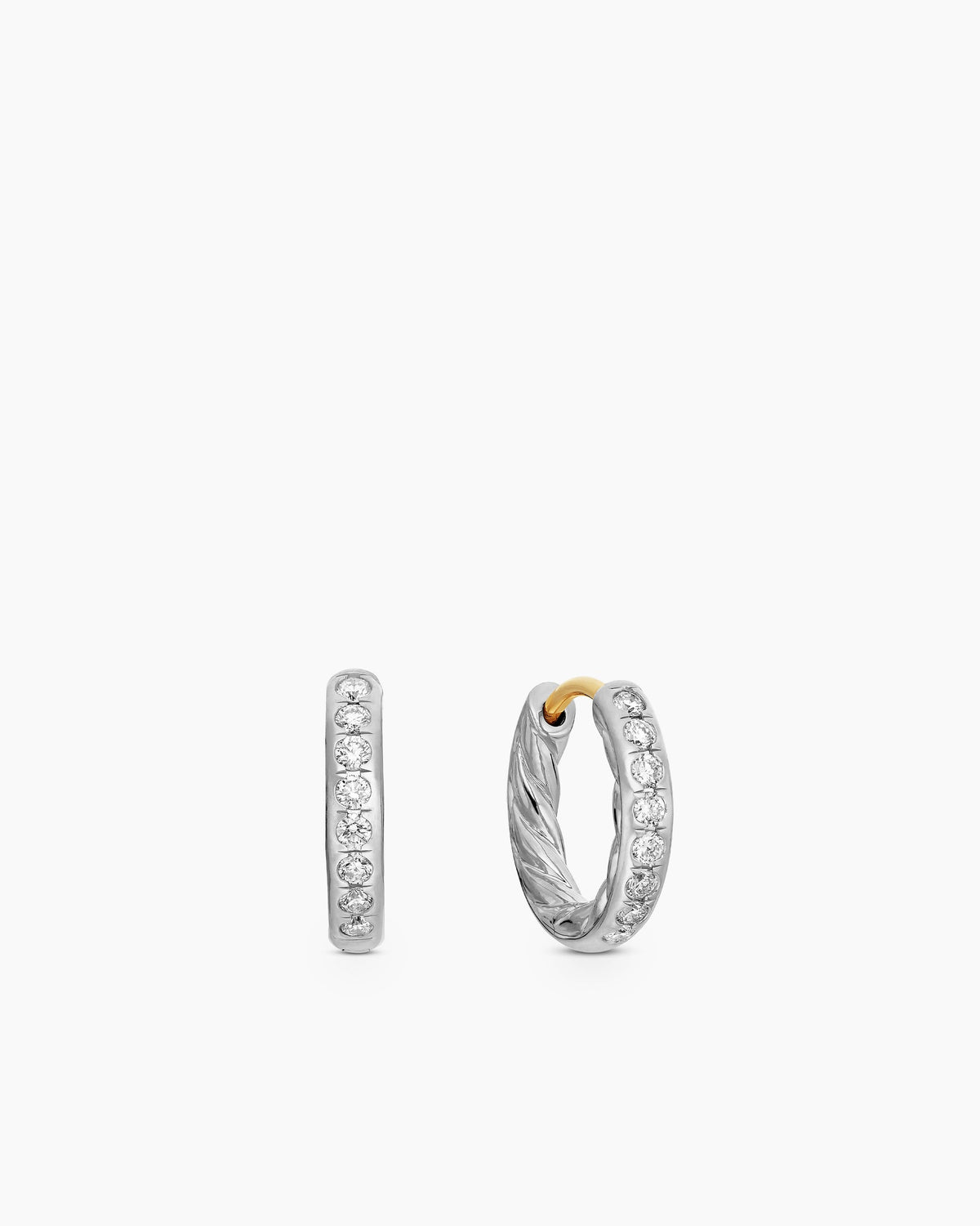 David Yurman Pavé Huggie Hoop Earrings David Yurman Women’s