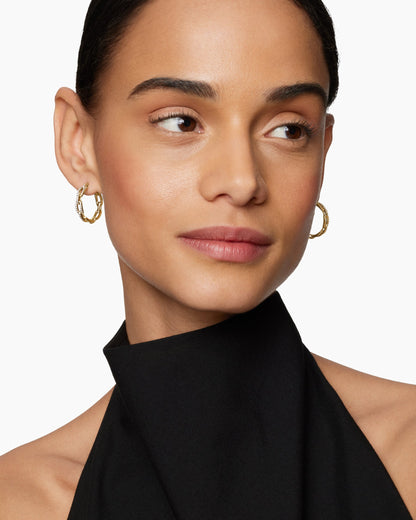 David Yurman Stax Chain Link Hoop Earrings David Yurman Women’s