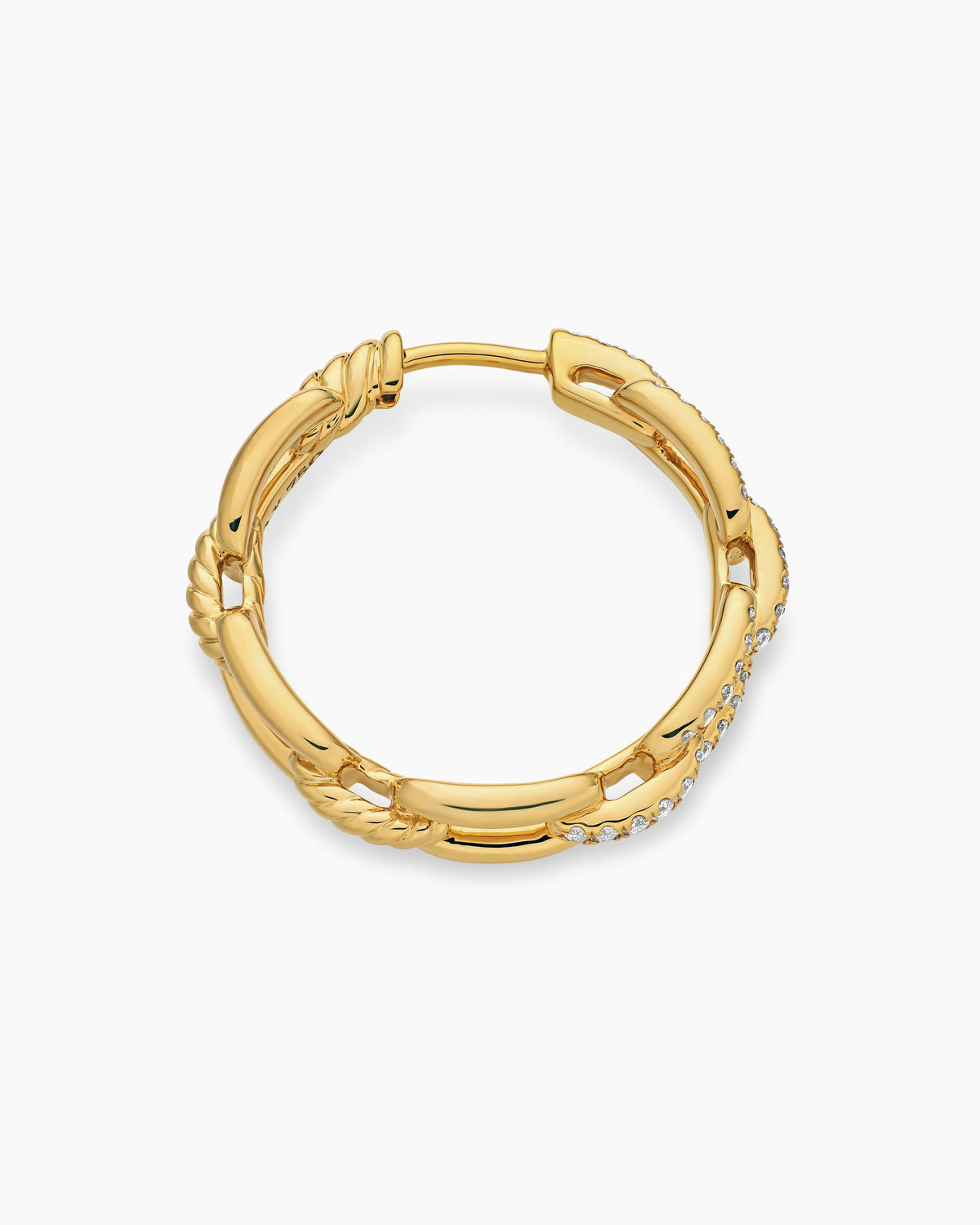 David Yurman Stax Chain Link Hoop Earrings David Yurman Women’s