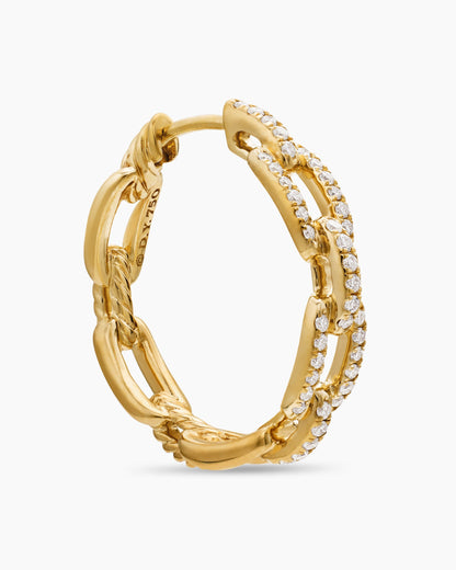 David Yurman Stax Chain Link Hoop Earrings David Yurman Women’s