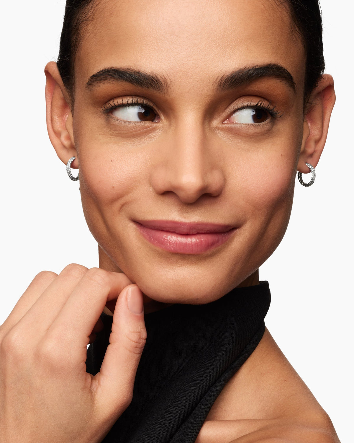 David Yurman Petite Pavé Huggie Hoop Earrings David Yurman Women’s