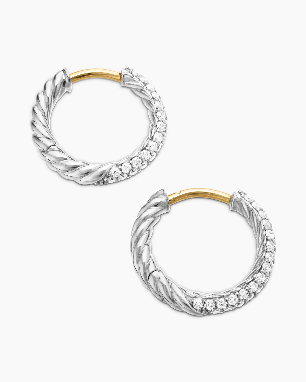 David Yurman Petite Pavé Huggie Hoop Earrings David Yurman Women’s
