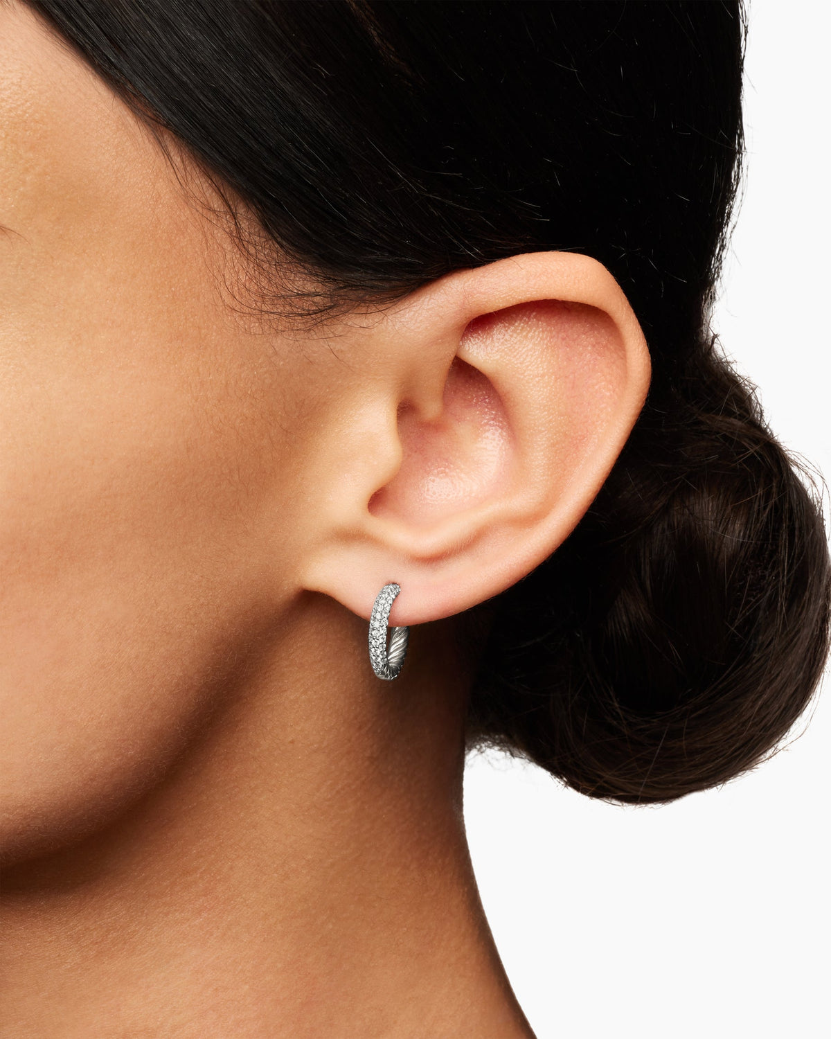 David Yurman Petite Pavé Huggie Hoop Earrings David Yurman Women’s