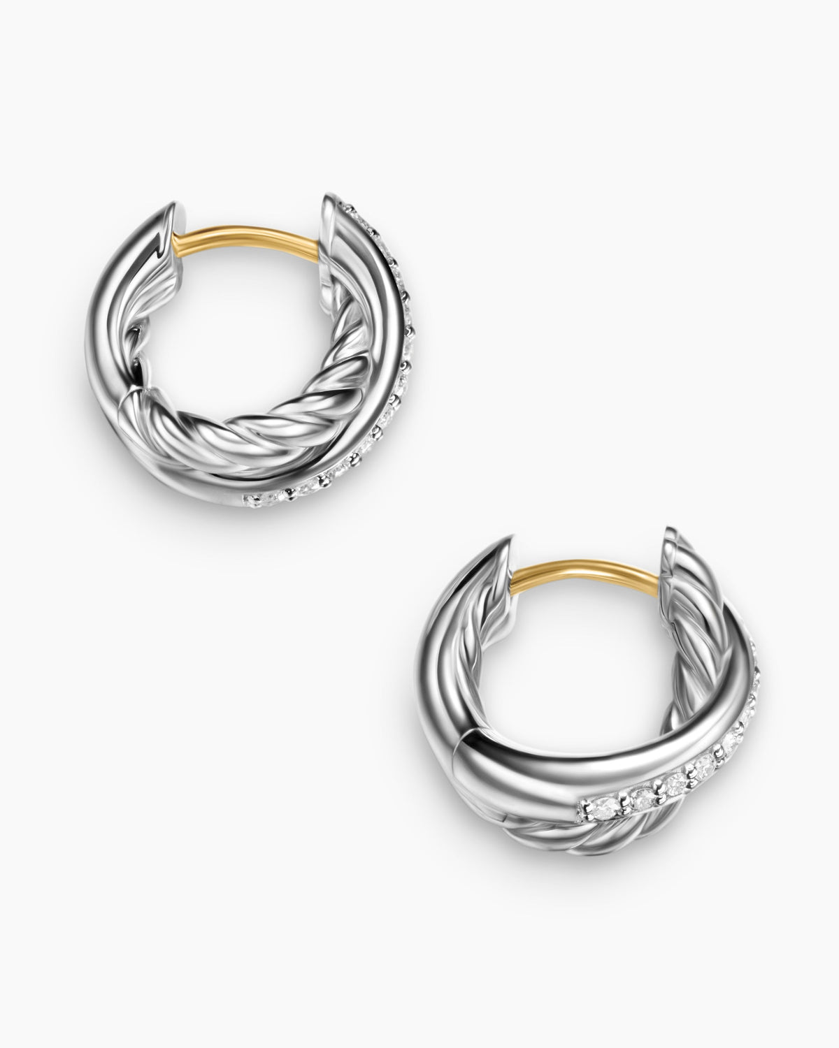 David Yurman Crossover Huggie Hoop Earrings David Yurman Women’s