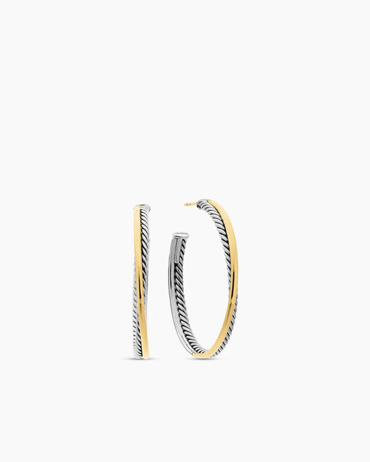 David Yurman Crossover Hoop Earrings David Yurman Women’s
