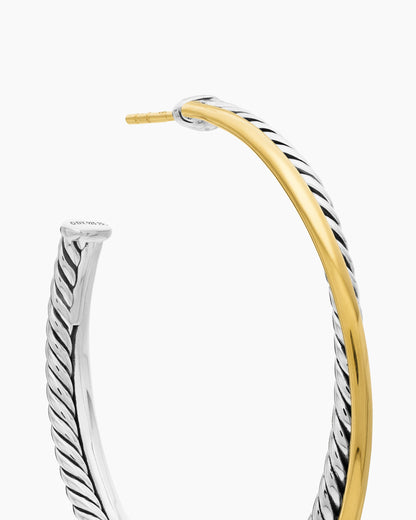 David Yurman Crossover Hoop Earrings David Yurman Women’s